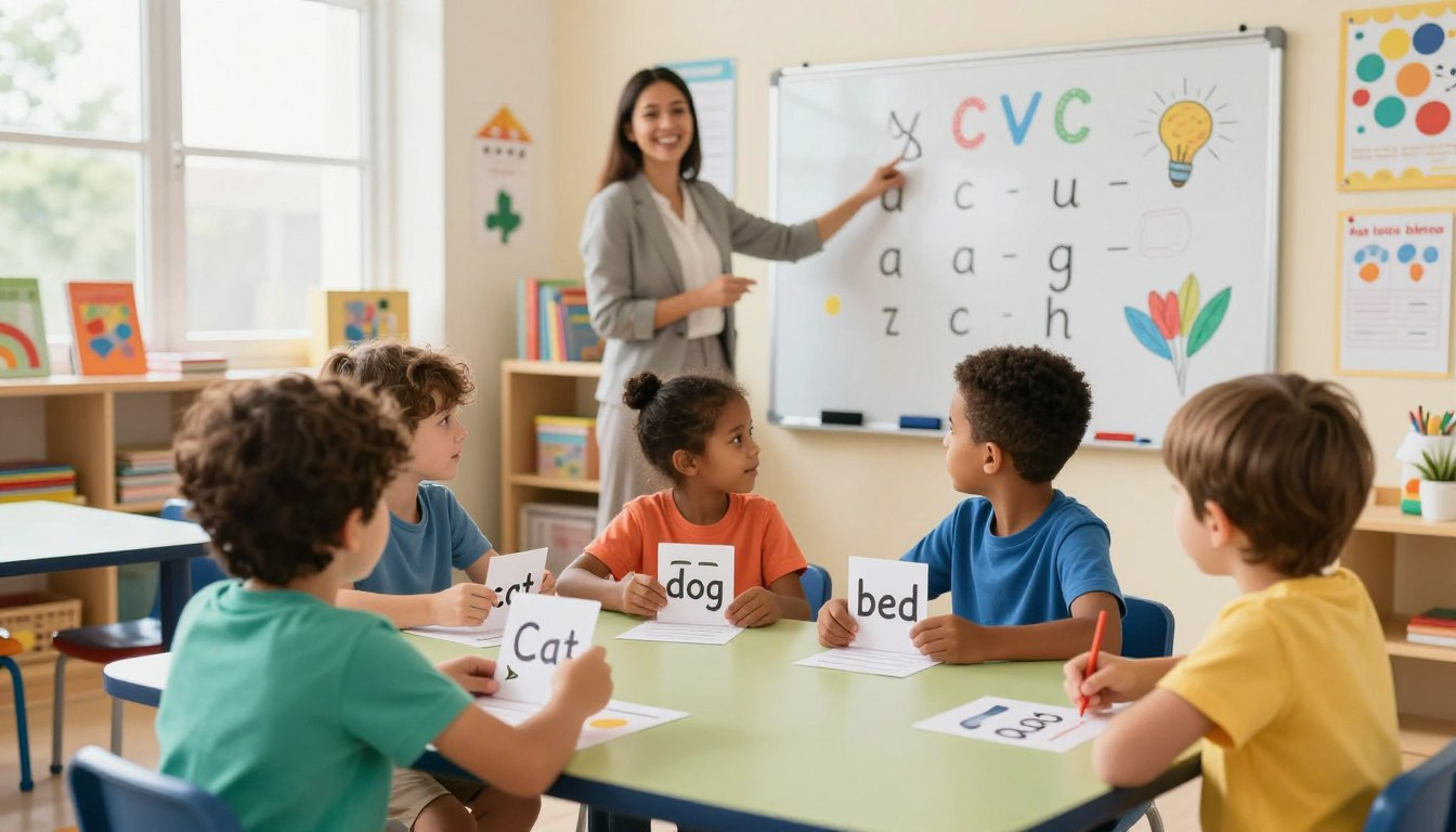 CVC words for kindergarten