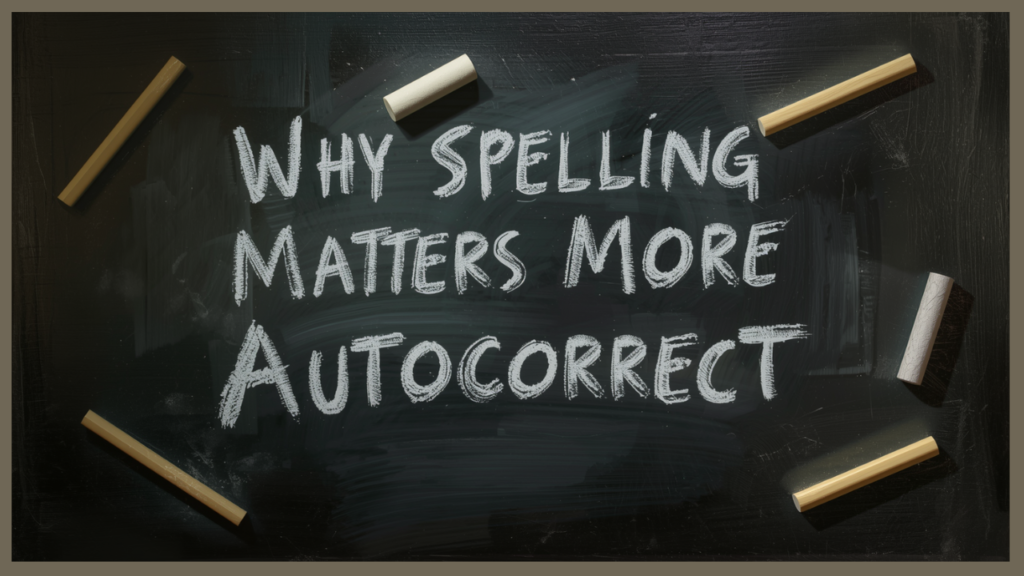 Why Spelling Matters More Than Autocorrect