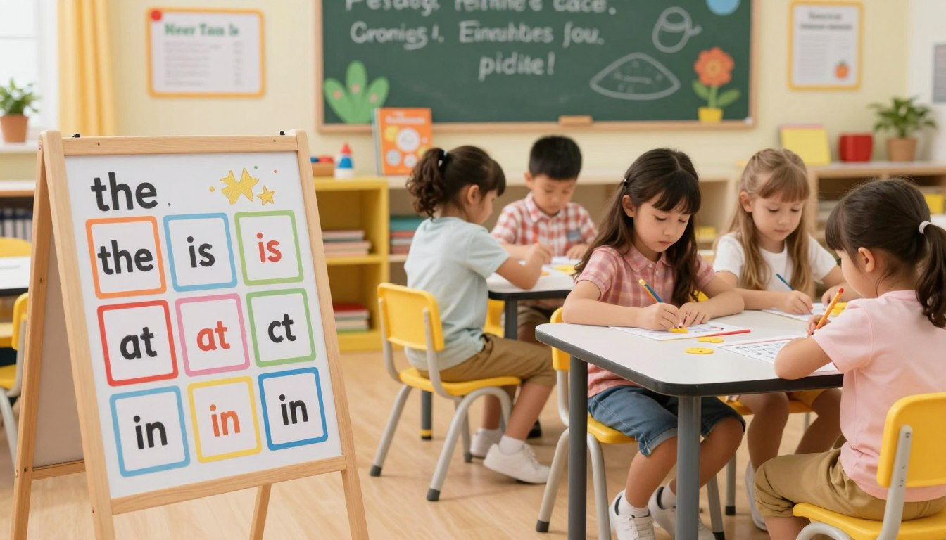 Sight words for kindergarten